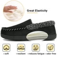 thumbnail image 2 of VONMAY Men's Moccasin Slippers Fuzzy House Shoes with Whipstitch Indoor Outdoor, 2 of 5