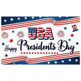 thumbnail image 2 of Patriotic Design Happy Presidents Day Decorative Polyester Banner for National Celebration Indoor Outdoor Events, 2 of 8