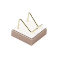 thumbnail image 3 of Estantes de colocación de adornos de soporte de exhibición de usos múltiples, soporte de soporte de exhibición de pedestal, liviano para pequeños (champán blanco) Baoblaze expositor de minerales, 3 of 8