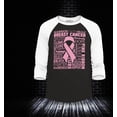 thumbnail image 2 of Shop4Ever Men's Breast Cancer Awareness Pink Ribbon Word Cloud Raglan Baseball Shirt XX-Large Black/White, 2 of 4