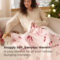 thumbnail image 3 of Christmas Throw Blanket - Soft and Warm Sherpa Christmas Candy Throw Blankets for Couch, Sofa, Bed, Decoration Gift 50"x60", 3 of 8