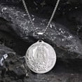 thumbnail image 4 of Mens Necklaces Virgin Mary Maria Miraculous Medal Golden Silver  color 14K Yellow Gold  Jewelry, 4 of 10
