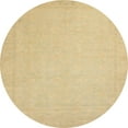 thumbnail image 1 of Ahgly Company Machine Washable Indoor Round Abstract Yellow Area Rugs, 8' Round, 1 of 7