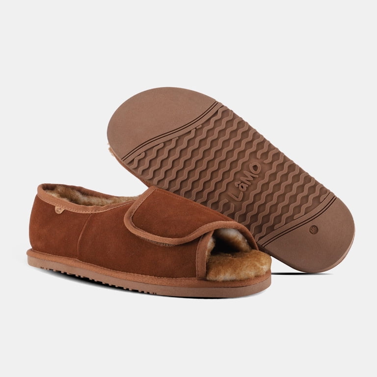 NEW LAMO men\'s classic apma wrap slide in chestnut Lamo Men's Wrap Men's Slippers - Free Shipping main image 4