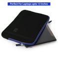 thumbnail image 4 of Microsuede Scratch Resistant Shock Absorbing Bubble Padded Sleeve Case for Asus Chromebook C425, HP Envy 13, MSI Summit E13, 4 of 7