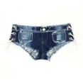 thumbnail image 5 of Female Fashion Summer Lady Jeans Shorts Denim Short Panty Sexy Hot Pants Low Waist Side Lace-Up Nightclub Wear for Women Girls, 5 of 6