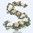 thumbnail image 3 of Artificial Floral Rattan Garland,Wedding Event Layout Decor,Indoor Outdoor Hanging Ornament,Flexible Shape Design Craft,Maintenance Free Long Lasting Decor,Home Office Multi Scene Decor, 3 of 7