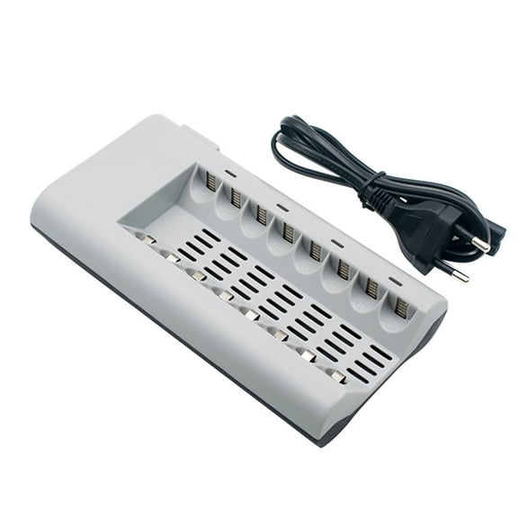 VANLOFE Battery charger 8 Slots Charger AA / AAA Ni-MH / Ni-Cd Batteries Rechargeable Battery EU Plug