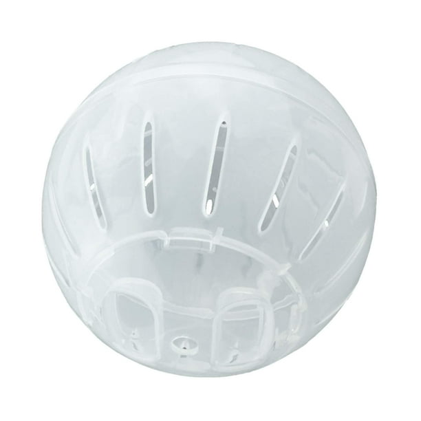 Pelota de ejercicio para hámster enano, pelota para correr, juguete, pelota de hámster pequeña transparente para animales pequeños, alivio del Blanco