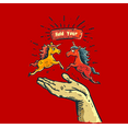 thumbnail image 2 of Hold Your Horses Humor Adult Red Crew Neck Short Sleeve Tee-3XL, 2 of 4