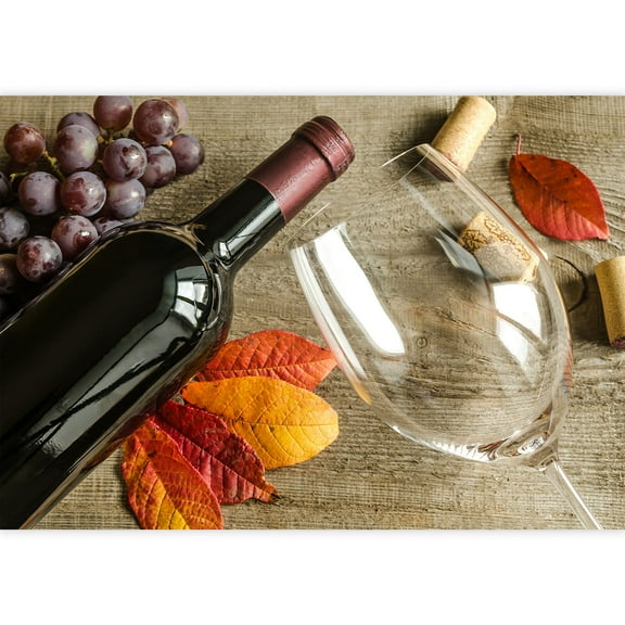 wall26 - Red Wine - Removable Wall Mural | Self-Adhesive Large Wallpaper - 100x144 inches