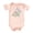 Peach Bodysuit, variant on Ink Printed Image NOT a Quilt Patch - Easter Floral Bunny Faux Patchwork Baby Bodysuit Natural Bodysuit 6 Months