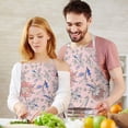 thumbnail image 3 of Pioneer Flower Floral Print Pattern Apron-Garden Aprons for Women with Pockets-Cotton Linen Waterproof Kitchen Cooking Gardening Aprons Adjustable for Kitchen,Cooking,BBQ and Salon 33x27 Inch, 3 of 7