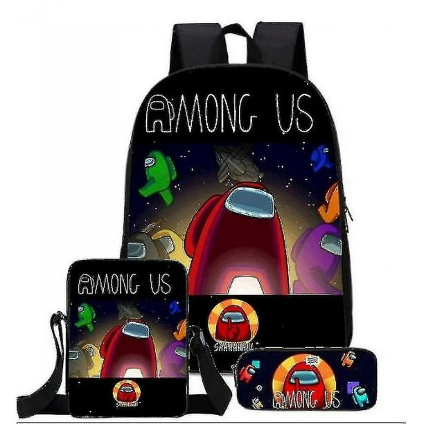 Among Us Mochila escolar de tres piezas Mochila escolar primaria MFZFUKR BST3107929 Walmart en linea