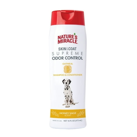Nature's Miracle Odor Control Dog Shampoo and Conditioner, Honey (Best Dog Hair Conditioner)