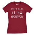 thumbnail image 1 of Les Femmes Reculent la Science Drôle Shirts Cool Humoristique Nerdy T Shirts pour les Geeks (Rouge) - XXL, 1 of 4