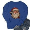 thumbnail image 4 of Chandails en Molleton de Noël pour Femmes Mode de Noël Manches Longues Col Rond T-Shirt avec Coupe Ample et Chandail en Molleton Sans Capuche TShirts pour Femmes, 4 of 4