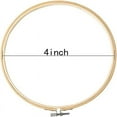 thumbnail image 2 of Happon 12 Pieces Embroidery Hoops Bulk Wholesale Cross Stitch Hoop Ring 4 Inch for Embroidery, Art Craft Handy Sewing and Christmas Decoration, 2 of 7