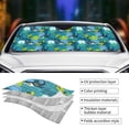 thumbnail image 3 of Yiaed Shark And Leaves Print Car Windshield Sunshade Front Auto Car Front Window Sun Shade Foldable Sun Visor Shield Cover Auto Accessories for Sedan SUV Truck-Medium, 3 of 5