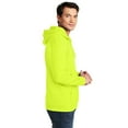 thumbnail image 3 of Gildan High Visibility Hooded Sweatshirt for Men’s | Heavy Blend Fleece Pullover Hi Vis Safety Green Work Reflective Sweater with Pocket 8 oz 50/50 Cotton/Polyester, Single Pack adult Size 5XL, 3 of 4