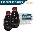 thumbnail image 6 of AKS KEYS New Replacement for Dodge 2008 - 2013 Fobik Key 6B FCC# IYZ-C01C / M3N5W783X, 6 of 6