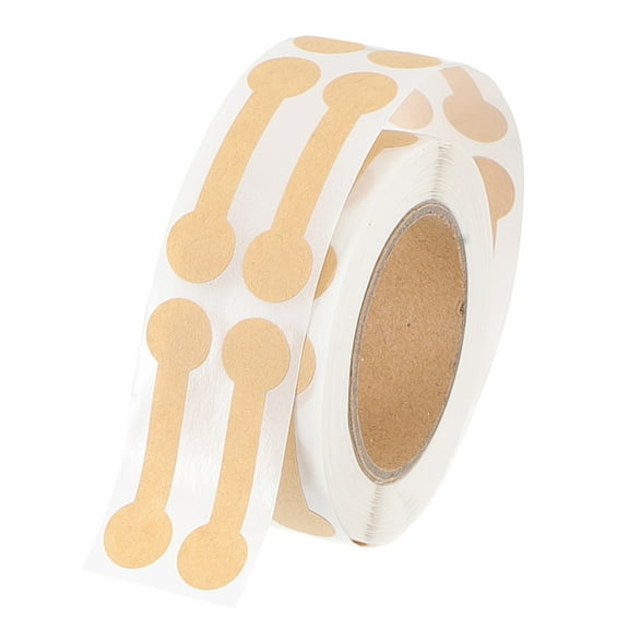 OATIPHO Khaki Kraft Paper Jewelry Price Tags Sticker for Retail Shop Pricing and Identification