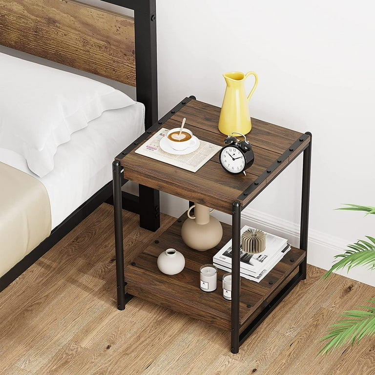 Large square end cheap table with storage