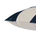 thumbnail image 4 of LR Home Ivory/Blue Contemporary Geometric Hand-Woven Throw Pillow Cover, 4 of 7