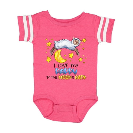 

Inktastic I Love my Pappy to the Moon and Back Cute Sheep Gift Baby Boy or Baby Girl Bodysuit