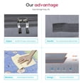 thumbnail image 5 of Onlyeasy Bolsas plegables debajo de la cama, paquete de 2 - Mantas, ropa, edredones, bolsa de almacenamiento, organizador con cremallera transpirable para dormitorio con ventana transparente y 4 asas,, 5 of 5