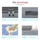 thumbnail image 5 of Onlyeasy Bolsas plegables debajo de la cama, paquete de 2 - Mantas, ropa, edredones, bolsa de almacenamiento, organizador con cremallera transpirable para dormitorio con ventana transparente y 4 asas,, 5 of 5