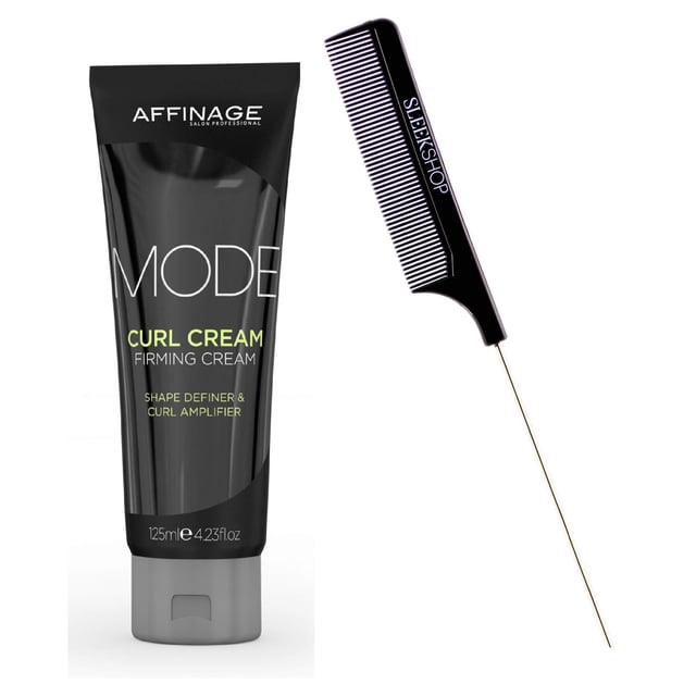 Crema para rizar el cabello Affinage ASP Mode Reafirmante con peine, 125 ml