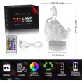 thumbnail image 5 of Luz nocturna de princesa, lámpara de princesa que cambia de 16 colores con control remoto, regalos de princesa para niñas, juguete de princesa, luz 3D de princesa para niños, adultos, regalo de cumple JFHHH pequeña, 5 of 5