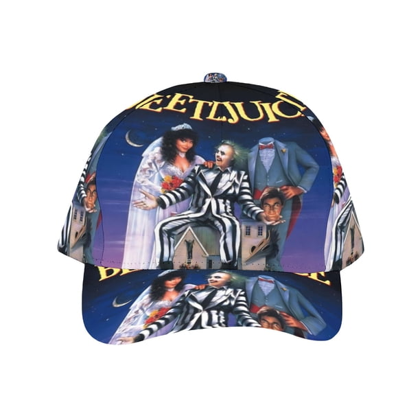 Beetlejuice Gorra de Béisbol para Hombres, Mujeres y Niños, Gorra Clásica de Visera Plana, Gorra Hip Hop Trucker, Snapback Ajustable