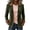 Army Green, variant on Miqool Women's Blazers Business Button Lapel Long Sleeve Slim Fit Suit Casual Work Office Jacket with Pockets