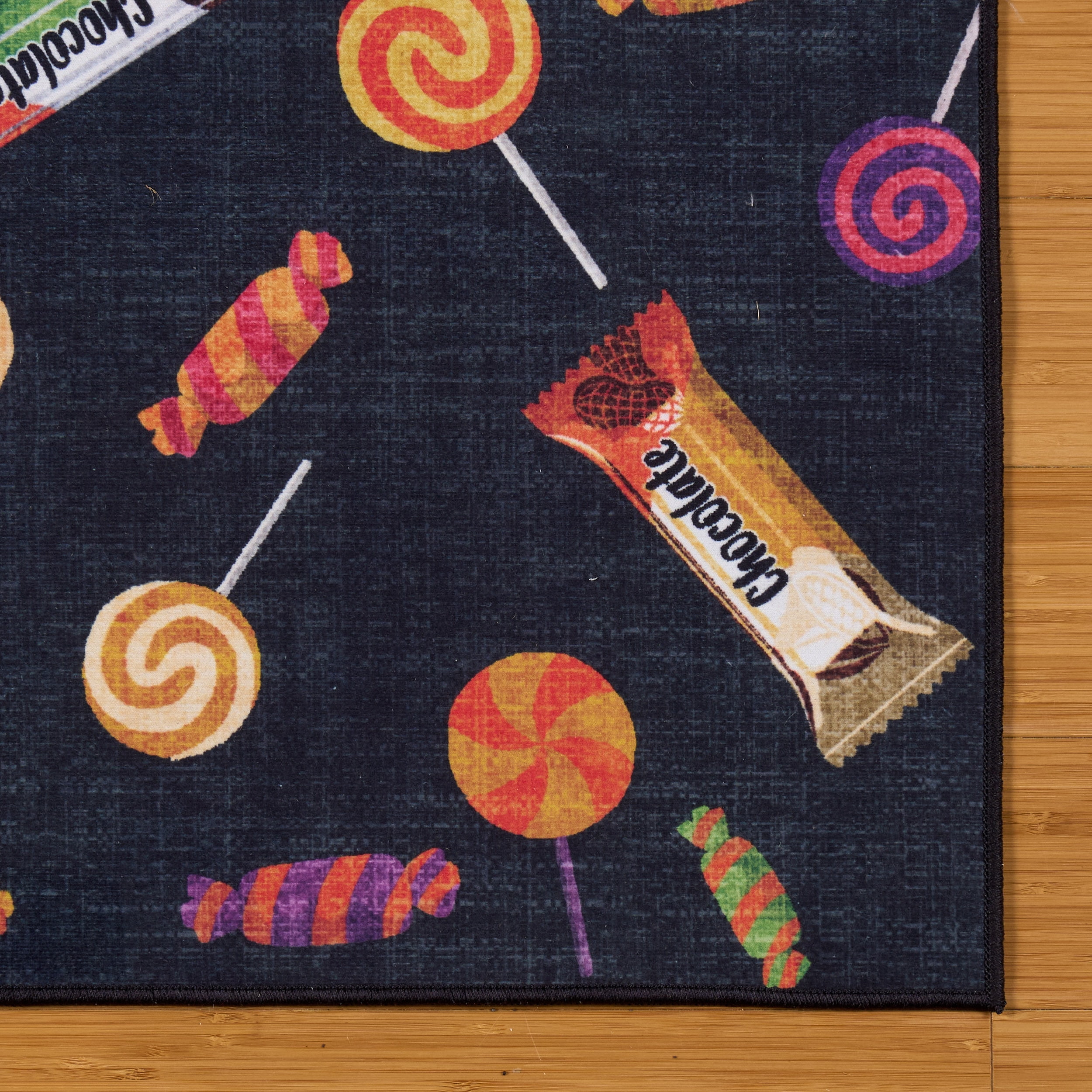 Halloween Treats Printed Runner, 30"x47", Polyester pile