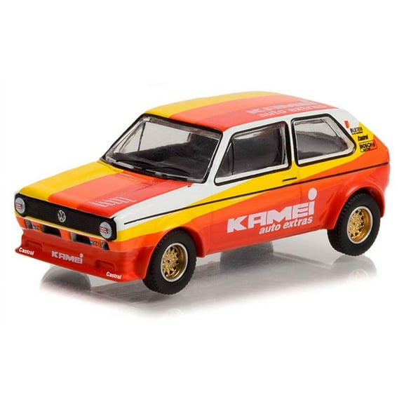 1980 Volkswagen Golf GTI, Orange - Greenlight 36060E/48 - 1/64 scale Diecast Model Toy Car