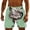 Green, variant on Ynynloco Men's Cartoon Print Beach Shorts Hot Summer Swim Trunks Sports Bathing Suits with Mesh Lining