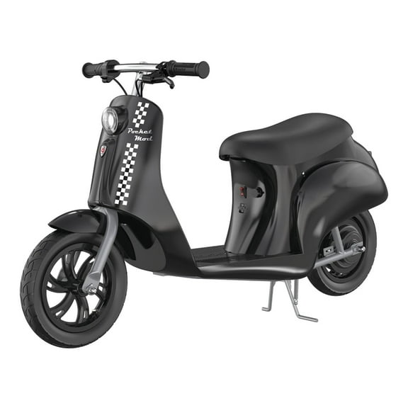 Razor Pocket Mod - Miniature Euro-Style Electric Scooter for Ages 8 , Onyx - Black