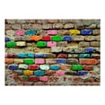 thumbnail image 2 of Tiptophomedecor Peel and Stick Wallpaper Wall Mural - Colourful Old Bricks - Removable Wall Decals, 2 of 3