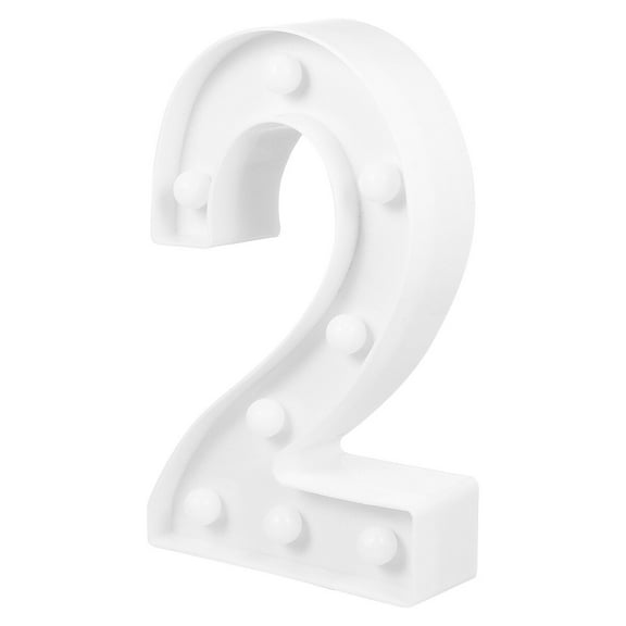 Raindrops 1Pcs 8Inch Led Letter Lights for Birthday Party Decorative Led Numbers Lights Marquee Style