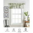 thumbnail image 6 of Marble Sage Green Curtain Valance for Windows/Living Room/Kitchen/Bathroom/Café, Short Rod Pocket Tier Curtain Window Treatment Panel Modern Abstract Ink Painting Luxury Topper Curtain 54''x18'', 6 of 6
