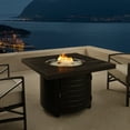 thumbnail image 4 of Fire Sense Yorke Square Aluminum Propane Fire Pit, 4 of 8