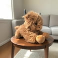 thumbnail image 1 of Highland Cow Plush Toy Cute Yak Doll with Long Fluffy Hair Soft Stuffed Animal Gift for Kids Adults Cow Lovers, 1 of 7