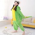 thumbnail image 3 of Flannel Animal Cartoon Nightwear Unisex Halloween Cosplay Costumes Homewear Casual Sleepwear Ankle-length One Piece Pajamas, 3 of 5