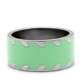 thumbnail image 3 of Luxe Jewelry Designs Women's Stainless Steel High Polished Straight Style Ring - Size 10 (Pack of 3), 3 of 4