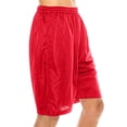 thumbnail image 4 of J. METHOD Men's Basketball Shorts Solid Plain Mesh Regular Fit Comfy Gym Workout Active Pants NEMP26 Red 5XL, 4 of 5