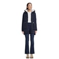 thumbnail image 2 of Jason Maxwell Women's and Women's Plus Puffer Coat with Faux Shearling Lined Hood, Sizes S-3X, 2 of 5