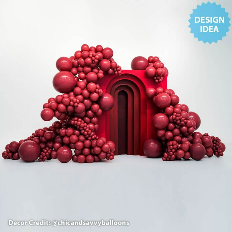 11 inch TUFTEX Samba Burgundy Latex Balloons (10 Pack