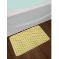 thumbnail image 2 of Retro Bath Mat, Classical Checkered Pattern in Yellow and Green Colors Striped Crossed, Non-Slip Plush Mat Bathroom Kitchen Laundry Room Decor, 29.5 X 17.5 Inches, Marigold Green Cream, Ambesonne, 2 of 2
